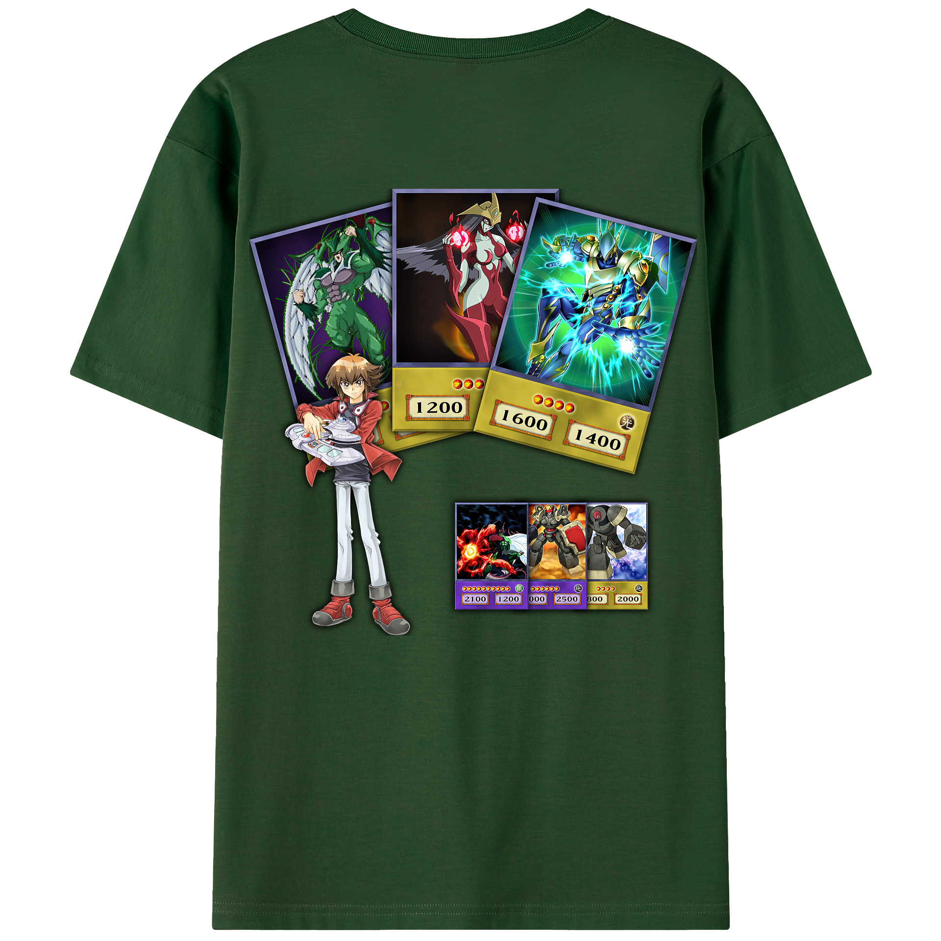 （画像用） 遊☆戯☆王 Yu-Gi-Oh! 綿100％半袖Tシャツ（背面プリント）
